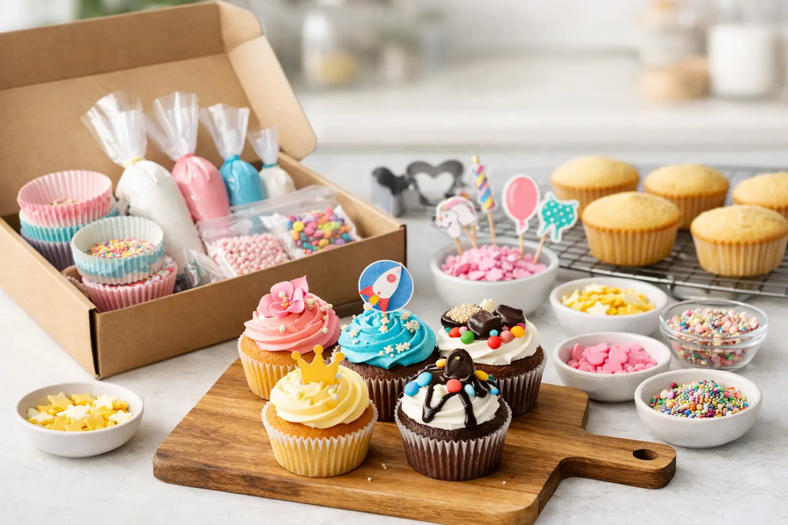 Cupcake kit med dekoration - så väljer du rätt